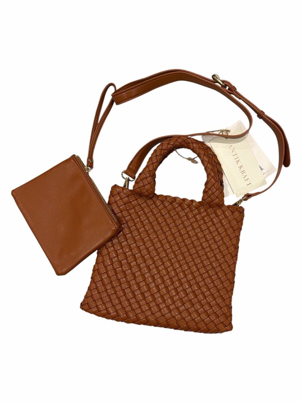 Antik Kraft Melody 2 in 1‎ Tan Woven Crossbody